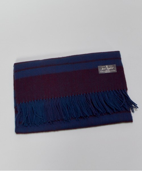 archives（アルシーヴ）の「チェックストール（ストール/ショール・レディース・ブラック/ベージュ/グリーン/ネイビー/ダークブルー/ピンク/レッド・MEDIUM）」の4枚目の写真