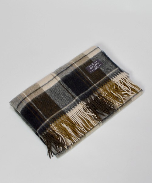 archives（アルシーヴ）の「チェックストール（ストール/ショール・レディース・ブラック/ベージュ/グリーン/ネイビー/ダークブルー/ピンク/レッド・MEDIUM）」の2枚目の写真