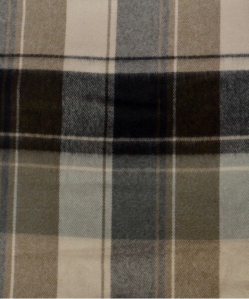 archives（アルシーヴ）の「チェックストール（ストール/ショール・レディース・ブラック/ベージュ/グリーン/ネイビー/ダークブルー/ピンク/レッド・MEDIUM）」の10枚目の写真