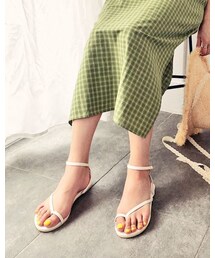 HOTPING | アンクルストラップフリップフロップサンダル(サンダル)