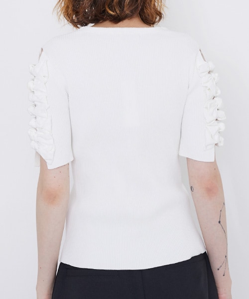 UN3D.（アンスリード）の「リボンスリーブニット（）」 - WEAR