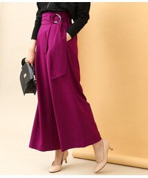 VIS | 丸カンベルトハイウエストワイドパンツ(パンツ)