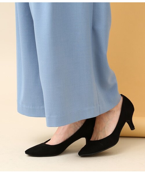 VIS(ビス)の「丸カンベルトハイウエストワイドパンツ(パンツ・ブラック/キャメル/ブルー系/ワイン系・S/M/L)」の10枚目の写真