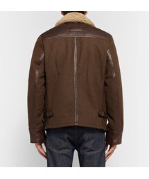 schott（ショット）の「Schott Type N-5A Shearling-Trimmed Leather