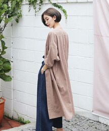 DHOLIC | ノーカラーオープンロングジャケット(その他アウター)