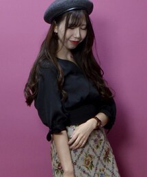 archives | シャーリングサテンブラウス(シャツ/ブラウス)