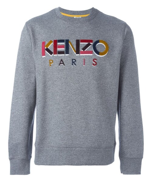 KENZO PARIS 異素材組み合わせ スウェットトレーナー-