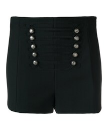 RED VALENTINO | Red Valentino - ミリタリーボタン装飾 ショートパンツ - women - ポリエステル/スパンデックス/ビスコース - 40(その他パンツ)