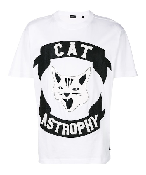 m*a様 ディーゼル　猫　Tシャツ DIESEL（ディーゼル）の「Diesel - Cat Astrophe Tシャツ - men