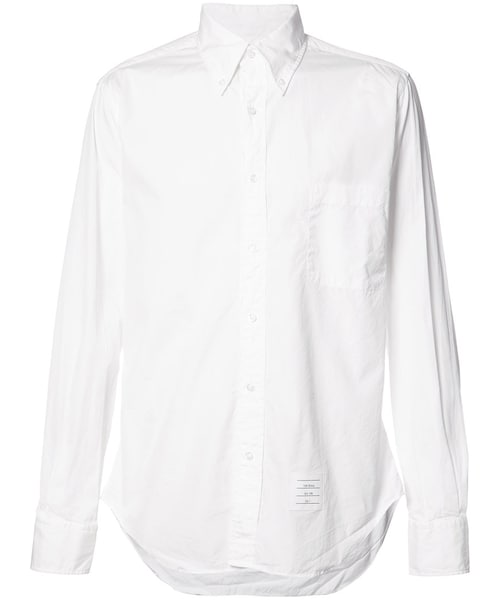 THOM BROWNE(トムブラウン)の「Thom Browne - ボタンダウンシャツ - men - コットン - 3(シャツ/ブラウス・メンズ・ホワイト・3)」の1枚目の写真
