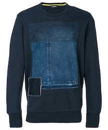 DIESEL | Diesel - デニムパッチ スウェットシャツ - men - コットン - XS(スウェット)