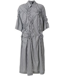 Simone rocha ワンピース 赤黒チェック160