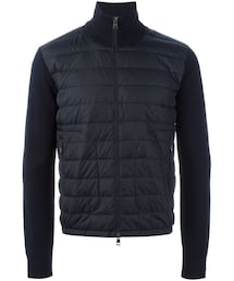 MONCLER | Moncler - ニットスリーブ ダウンジャケット - men - アクリル/ポリアミド/バージンウール/Goose Down - L(ダウンジャケット/コート)