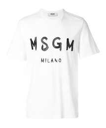 MSGM | MSGM - ロゴプリント Tシャツ - men - コットン - M(Tシャツ/カットソー)