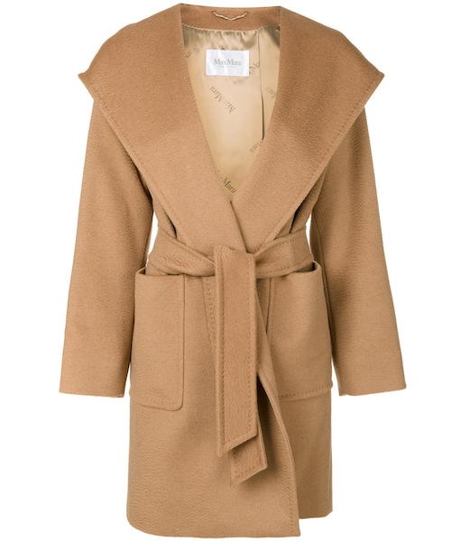 MAXMARA キャメル ベルト付コート（エス マックスマーラ S Max