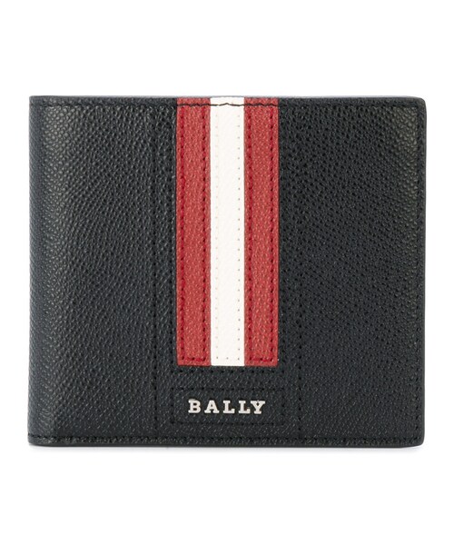 【希少】BALLY・ストライブ二つ折り財布厚15cm