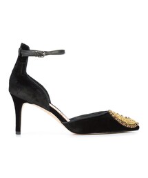 Sam Edelman | Sam Edelman - Tabby embellished pumps - women - レザー/シルクベルベット - 9(パンプス)