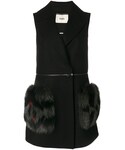 FENDI（フェンディ）の「Fendi - ファー装飾 ロングベスト - women