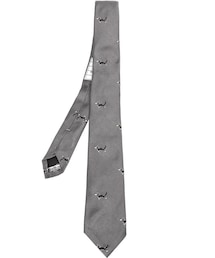 THOM BROWNE | Thom Browne - 刺繍ディテール ネクタイ - men - シルク - ワンサイズ(ネクタイ)