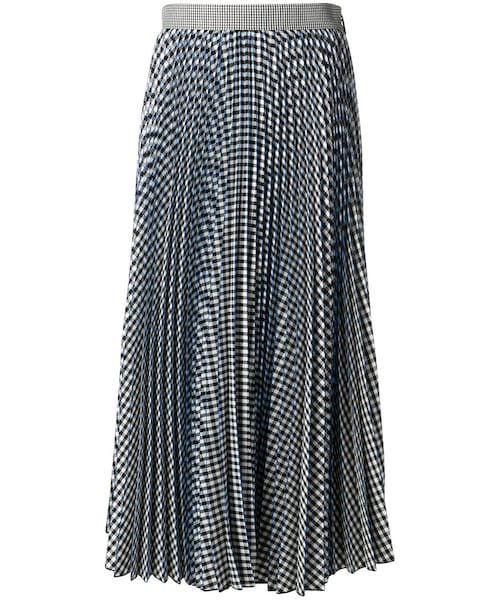 MSGM（エムエスジーエム）の「MSGM - チェック柄 プリーツスカート 