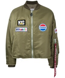 doublet | Doublet - パッチ装飾 ボンバージャケット - men - ナイロン/ポリエステル - S(スタジャン)