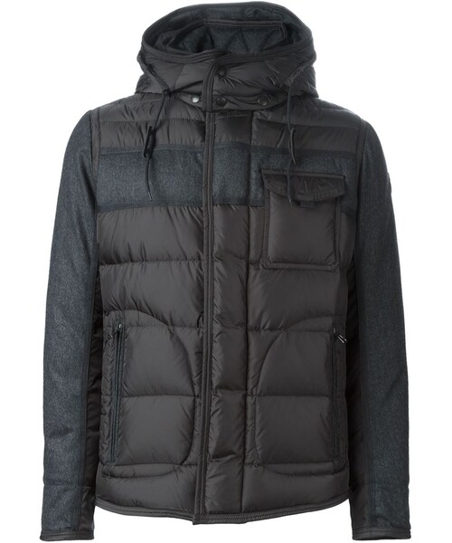MONCLER(モンクレール)の「Moncler - フード付きダウンジャケット - men - ダウンフェザー/ポリアミド/ウール - 5(ダウンジャケット/コート・メンズ・グレー・5)」の1枚目の写真