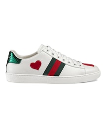 GUCCI | Gucci - Ace 刺繍スニーカー - women - レザー/rubber - 39(スニーカー)