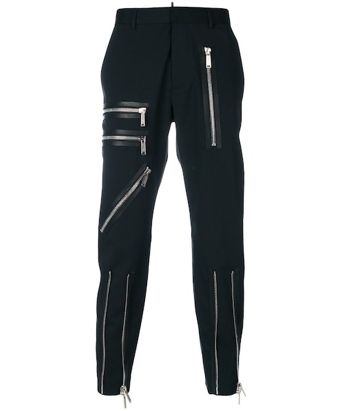 DSQUARED2 ブラックスエットパンツ ジッパーポケット付き DSQUARED2
