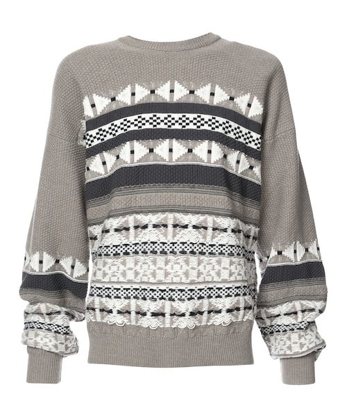 Maison Margiela 14AW Vネックケーブルニットセーター Maison Margiela 14AW Vネックケーブルニットセーター