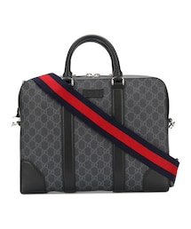 GUCCI | Gucci - GG Supreme briefcase - men - レザー/ポリウレタン - ワンサイズ(ビジネスバッグ)