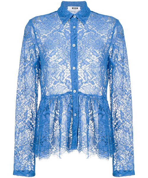 MSGM（エムエスジーエム）の「MSGM - レースブラウス - women 