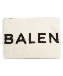 BALENCIAGA | Balenciaga Genuine Shearling Logo Pouch - White(クラッチバッグ)
