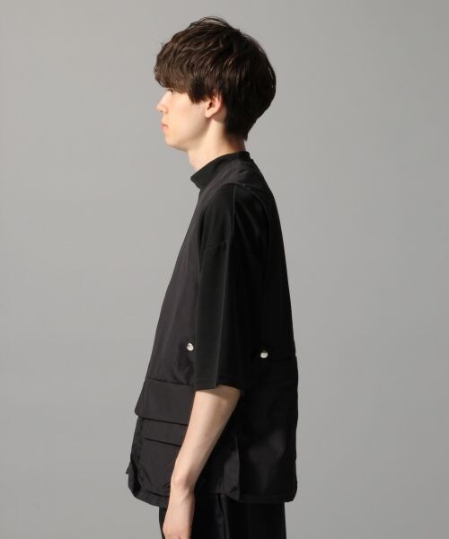 HARE（ハレ）の「ZIPベスト（トップス・ブラック/カーキ）」の7枚目の写真