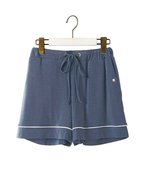 gelato pique（ジェラートピケ）の「スクワランパイピングショートパンツ（ショートパンツ・レディース・NVY/PNK・F）」の3枚目の写真