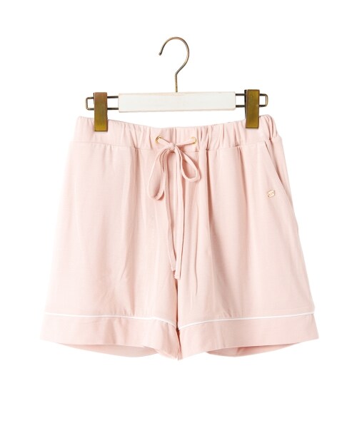 gelato pique（ジェラートピケ）の「スクワランパイピングショートパンツ（ショートパンツ・レディース・NVY/PNK・F）」の2枚目の写真