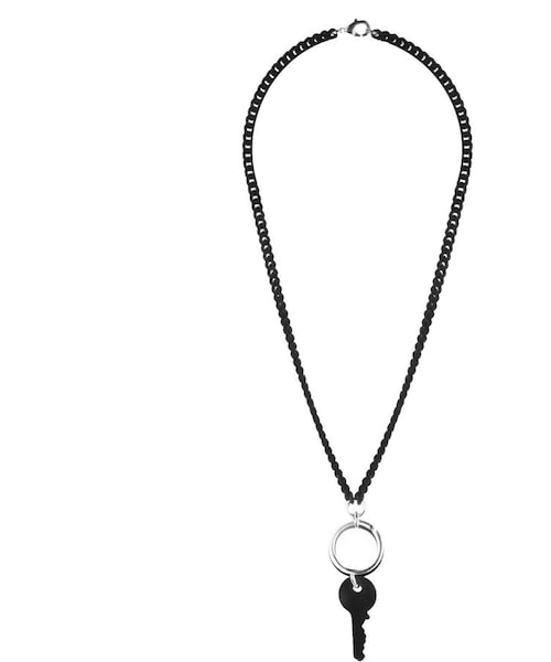 ネックレス・ペンダント Mm6 Maison Margiela Collana Con Placca Logo Collana Placca Mm6 Logo Con ネックレス・ペンダント Maison Margiela