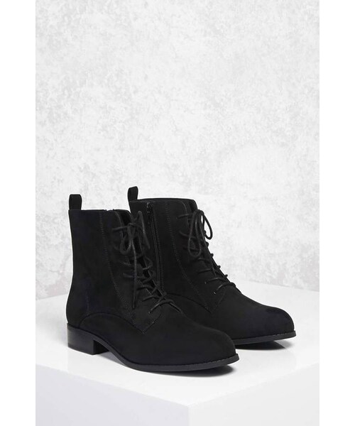 FOREVER 21+ Faux Suede Ankle Boots