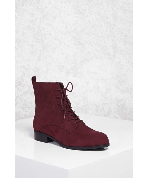 FOREVER 21+ Faux Suede Ankle Boots