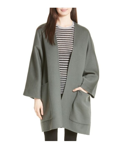 VINCE（ヴィンス）の「Women's Vince Reversible Wool & Cashmere Clutch Coat（ジャケット/アウター・レディース・Black/Blue・Large/Medium/Small/X-Small）」の2枚目の写真