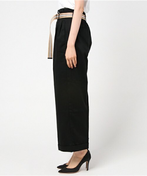 archives（アルシーヴ）の「ツイルタックワイドパンツ（その他パンツ・レディース・ブラック/モカ/ベージュ・MEDIUM）」の5枚目の写真