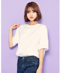 HOTPING | ラウンドネックコットンＴシャツ(Tシャツ/カットソー)
