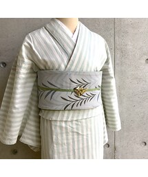 KIMONO MODERN | 【2way着物】浴衣でもOK!清涼感あるシンプル・STRIPE木綿キモノ-sky(浴衣)
