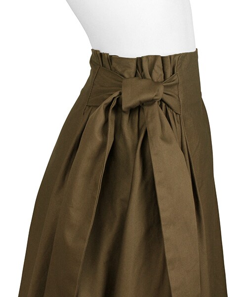 RANDA（ランダ）の「サイドギャザーフレアスカート（スカート・レディース・ブラウン/グリーン/ネイビー・0/1）」の11枚目の写真