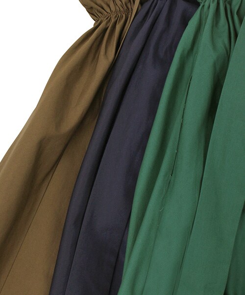 RANDA（ランダ）の「サイドギャザーフレアスカート（スカート・レディース・ブラウン/グリーン/ネイビー・0/1）」の12枚目の写真