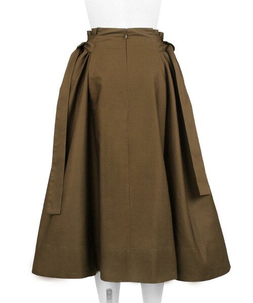 RANDA（ランダ）の「サイドギャザーフレアスカート（スカート・レディース・ブラウン/グリーン/ネイビー・0/1）」の5枚目の写真