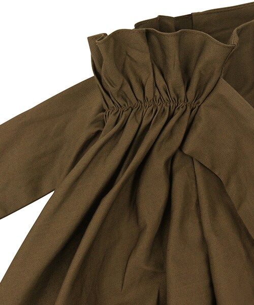 RANDA（ランダ）の「サイドギャザーフレアスカート（スカート・レディース・ブラウン/グリーン/ネイビー・0/1）」の6枚目の写真