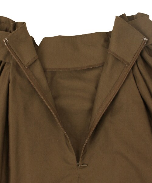 RANDA（ランダ）の「サイドギャザーフレアスカート（スカート・レディース・ブラウン/グリーン/ネイビー・0/1）」の8枚目の写真