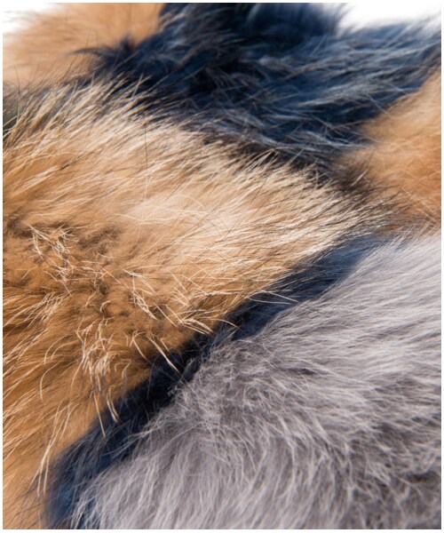 美品　glamb Connor fur stole　カラフルファー ストール 美品 glamb Connor fur stole カラフルファー ストール