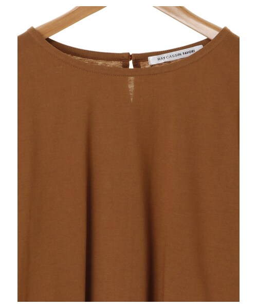 Green Parks(グリーンパークス)の「RAY CASSIN FAVORI ・RAY キャンディースリーブ刺繍7分袖プルオーバー(トップス・オフホワイト/ブラック/ボルドー/キャメル・F)」の5枚目の写真