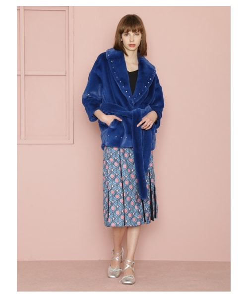 FURFUR（ファーファー）の「エコファースタッズコート（ファーアウター 
